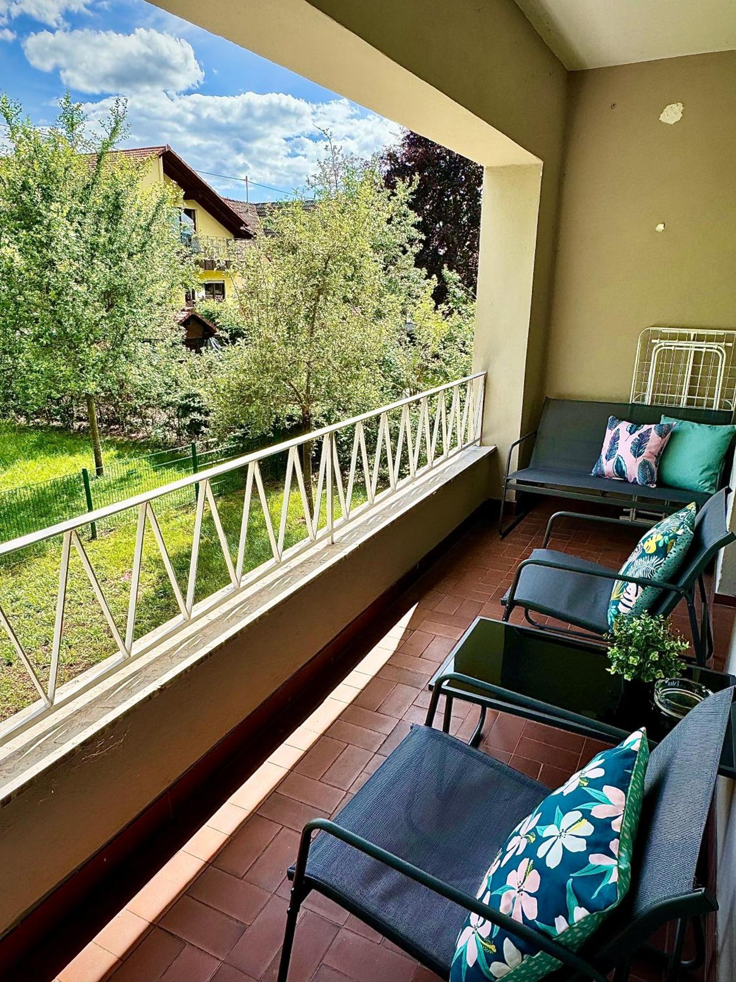 Grosszuegiges Apartment Mit Balkon Fuer Monteure Und Feriengaeste ديلينجن دير سار المظهر الخارجي الصورة